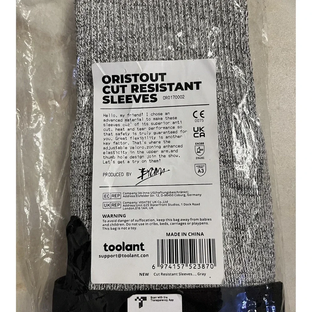 2 Pairs Adult Long Cut Resistant Heat Resistant Sleeves Restaurant Cook 4Sleeves